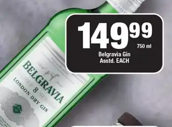 OK Liquor Belgravia Gin Asstd. offer