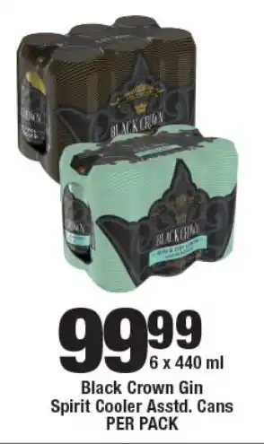 OK Liquor Black Crown Gin Spirit Cooler Asstd. Cans offer