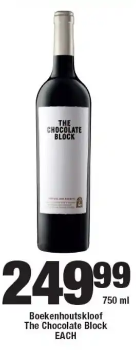 OK Liquor Boekenhoutskloof The Chocolate Block offer