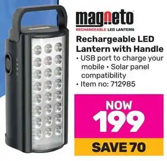 Game magneto Rechargeable LED Lantern with Handle offer