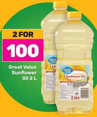 Game Great Value Sunflower Oil 2 L offer