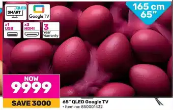 Game TCL 65" QLED Google TV offer