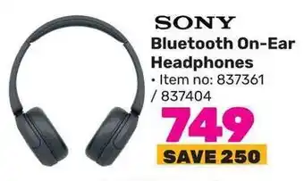 Game SONY Bluetooth On-Ear Headphones offer