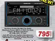 Deckless Double Din MP3 Car Radio STA.SBTDD-Each