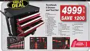 AutoZone TomiHawk 5 Drawer And Tool Set FED.AKT47115-Per Set offer