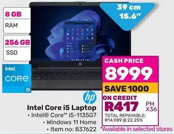 Game HP Intel Core i5 Laptop offer