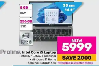 Game Proline. Intel Core i5 Laptop offer