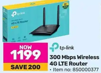 Game tp-link 300 Mbps Wireless 4G LTE Router offer