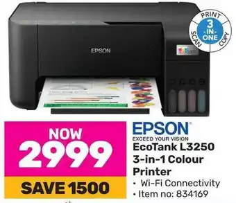 Game EPSON EcoTank L3250 3-in-1 Colour Printer offer