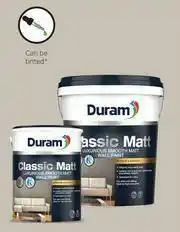 Leroy Merlin Duram Wall Paint Interior & Exterior Smooth Matt Classic White-5Ltr offer