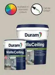 Leroy Merlin Duram Wall & Ceiling Paint Interior & Exterior Matt White-5Ltr offer