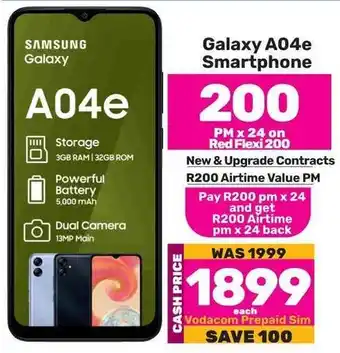 Game Samsung Galaxy A04e Smartphone offer