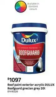 Leroy Merlin Dulux Roofguard Grecian Grey Acrylic Exterior Roof Paint 81416528-20L offer