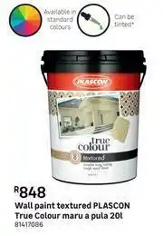 Leroy Merlin Plascon True Colour Maru A Pula Textured Wall Paint 81417086-20L offer
