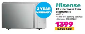 Game Hisense 26 L Microwave Oven (H26MOMS5H) offer