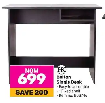 Game Bolton Single Desk offer