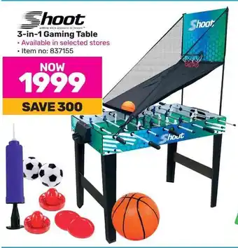 Game Shoot 3-in-1 Gaming Table offer