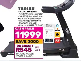 Game TROJAN TR1210 Treadmill offer