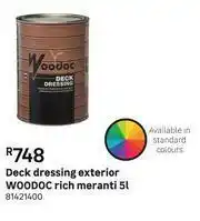 Leroy Merlin Woodoc Rich Meranti Exterior Deck Dressing 81421400-5L offer