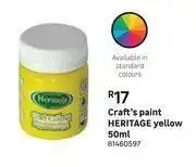 Leroy Merlin Heritage Yellow Craft's Paint 81460597-50ml offer