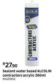 Alcolin Contractors Acrylic Water Based Sealant 81420955-260ml
