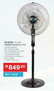 Cash Crusaders Dixon 450mm Pedestal Fan FS-1607T offer