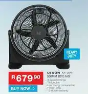 Cash Crusaders Dixon 500mm Box Fan KYT-20A9 offer