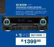 Cash Crusaders Dixon Integrated Stereo Receiver With Bluetooth, FM Receiver, USB & SD Slots AV4411 offer