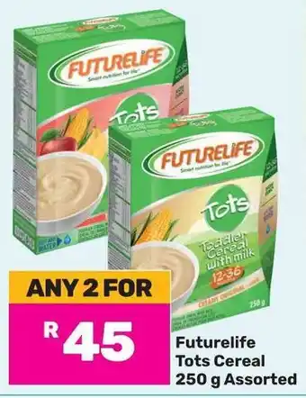 Game Futurelife Tots Cereal 250 g Assorted offer