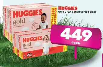 Game HUGGIES Gold GIGA Bag Assorted Sizes offer