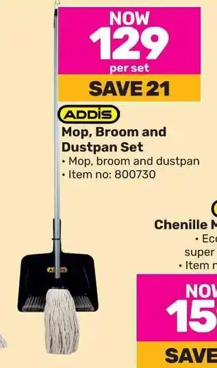 Game Addis Mop, Broom and Dustpan Set offer