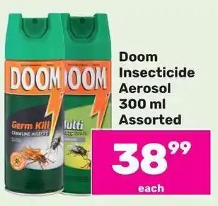 Game Doom Insecticide Aerosol 300 ml Assorted offer