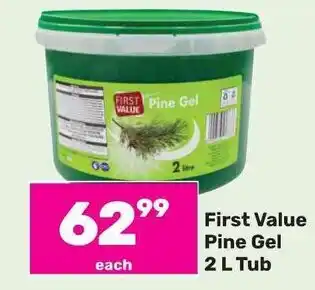 Game First Value Pine Gel 2 L Tub offer