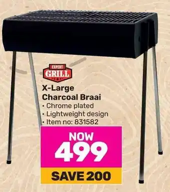 Game EXPERT GRILL X-Large Charcoal Braai offer