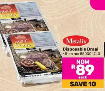 Game Metalix Disposable Braai offer