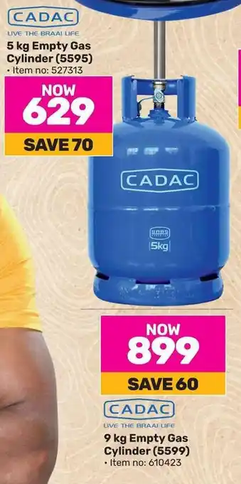 Game CADAC 5 kg Empty Gas Cylinder (5595) offer