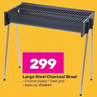 Game Large Steel Charcoal Braai offer