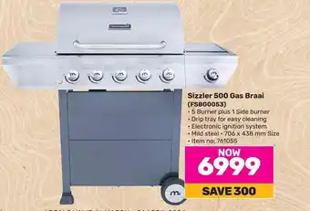 Game Sizzler 500 Gas Braai (FSBG0053) offer