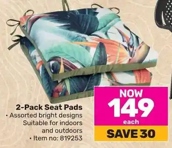 Game 2-Pack Seat Pads offer