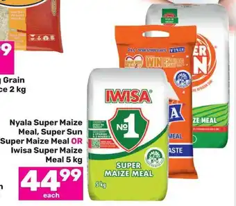 Game Nyala Super Maize Meal, Super Sun Super Maize Meal OR Iwisa Super Maize Meal 5 kg offer