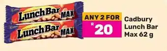 Game Cadbury Lunch Bar Max 62 g offer