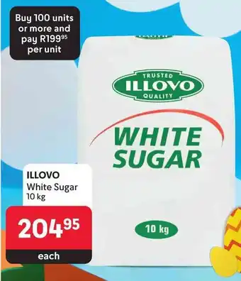 Makro ILLOVO White Sugar 10 kg offer