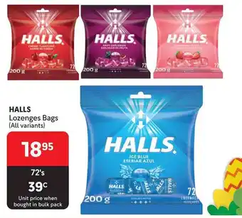 Makro HALLS Lozenges Bags (All variants) offer