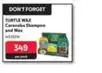 Turtle wax - caranuba shampoo and wax