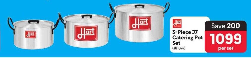 Hart 3-Piece J7 Catering Pot Set offer at Makro