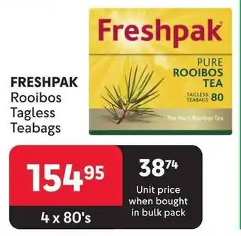 Makro FRESHPAK Rooibos Tagless Teabags offer