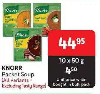 Makro KNORR Packet Soup offer