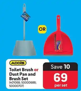 Makro ADDİS Toilet Brush or Dust Pan and Brush Set offer