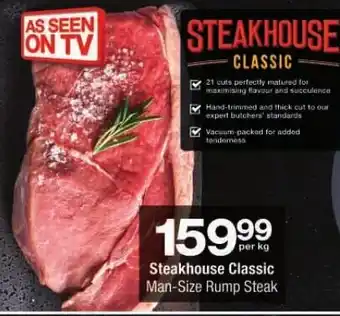 Checkers Steakhouse Classic Man-Size Rump Steak offer