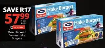 Checkers Sea Harvest Frozen Hake Burgers offer